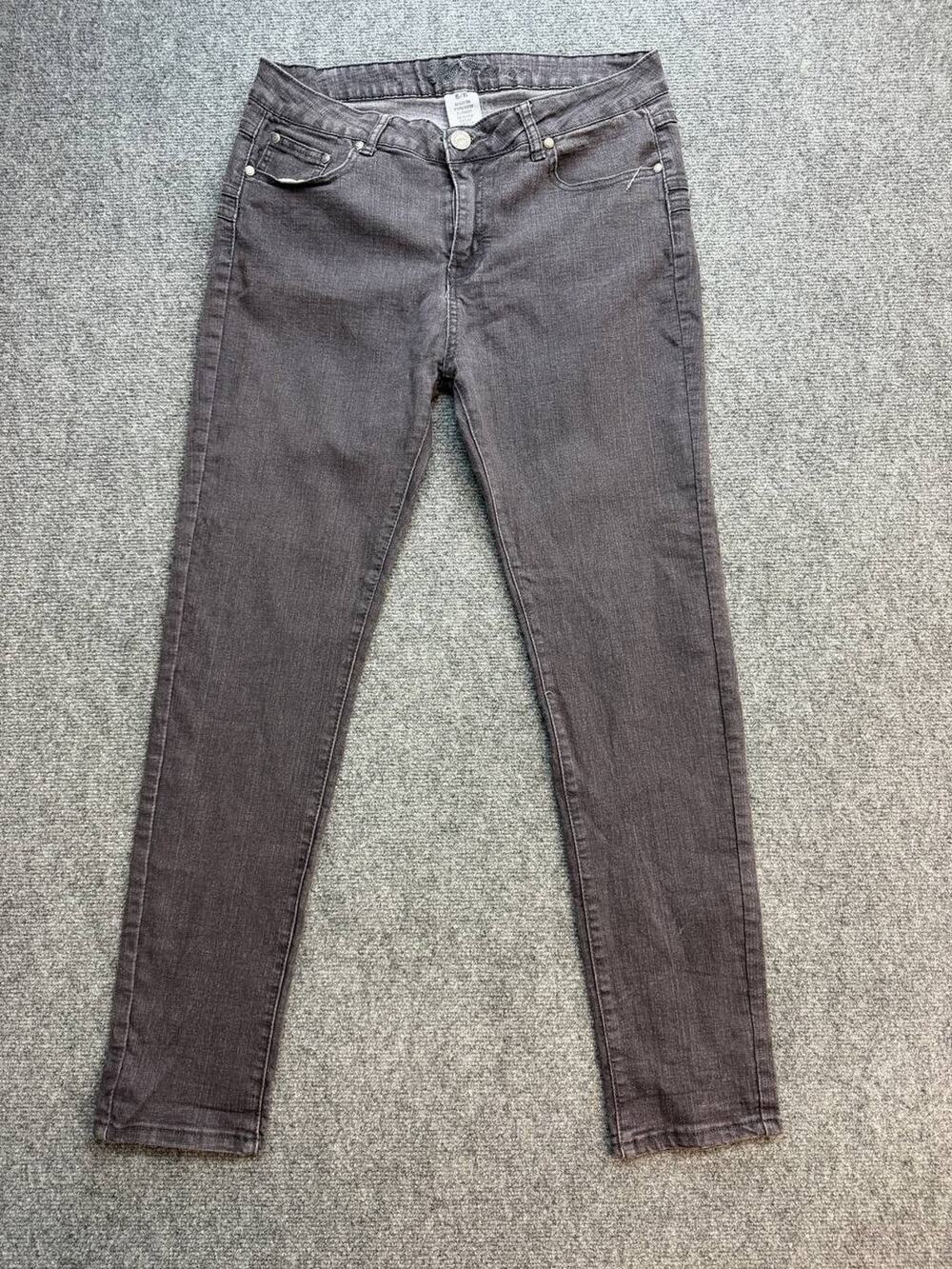 Y&F Women's Juniors 15/16 Gray Stretch Skinny Jeans Denim Pants Cotton Blend